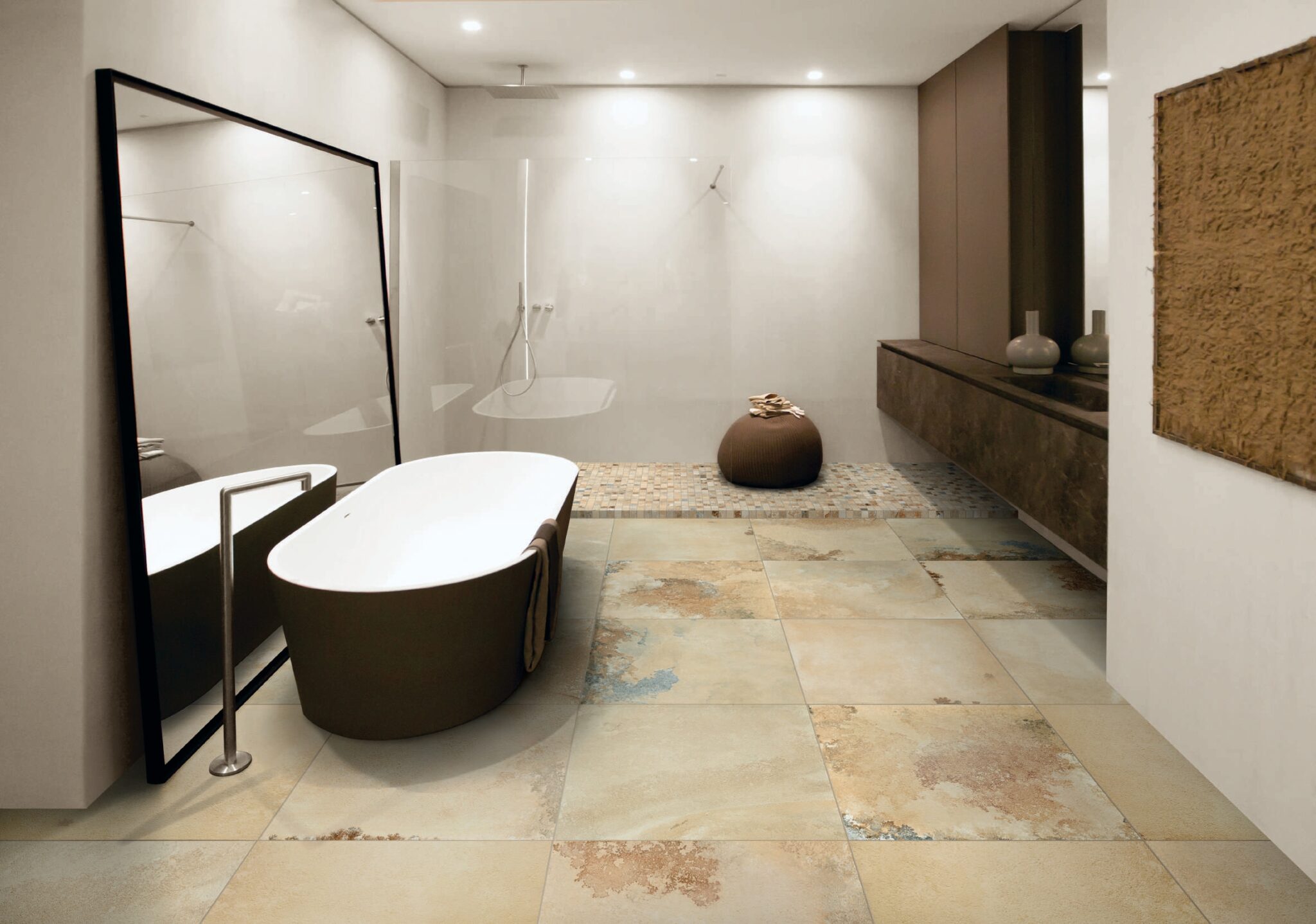 Collection AGGIORNATO – revêtements extérieurs polyvalents et sûrs d'Evoluzioni Ceramiche en 20 mm et 30 mm