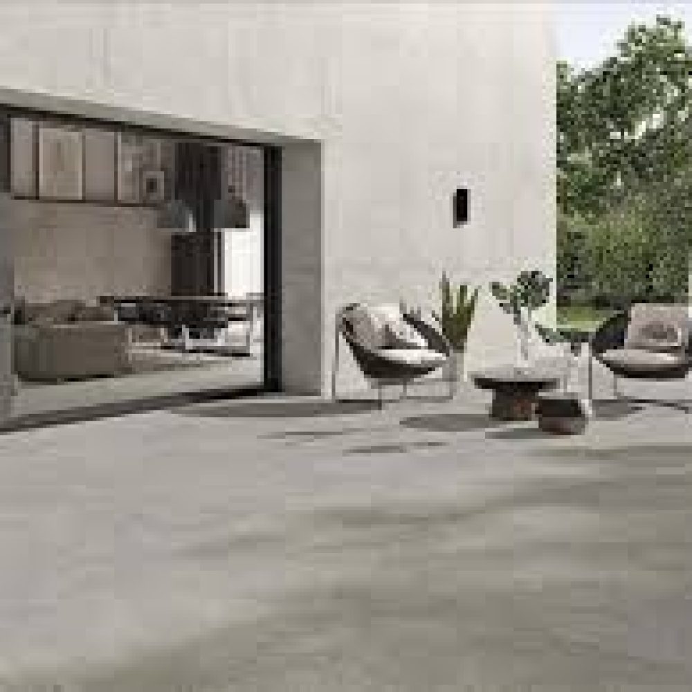 Dalle terrasse grande format 120x120 - Effet pierre naturelle - Facile d'entretien